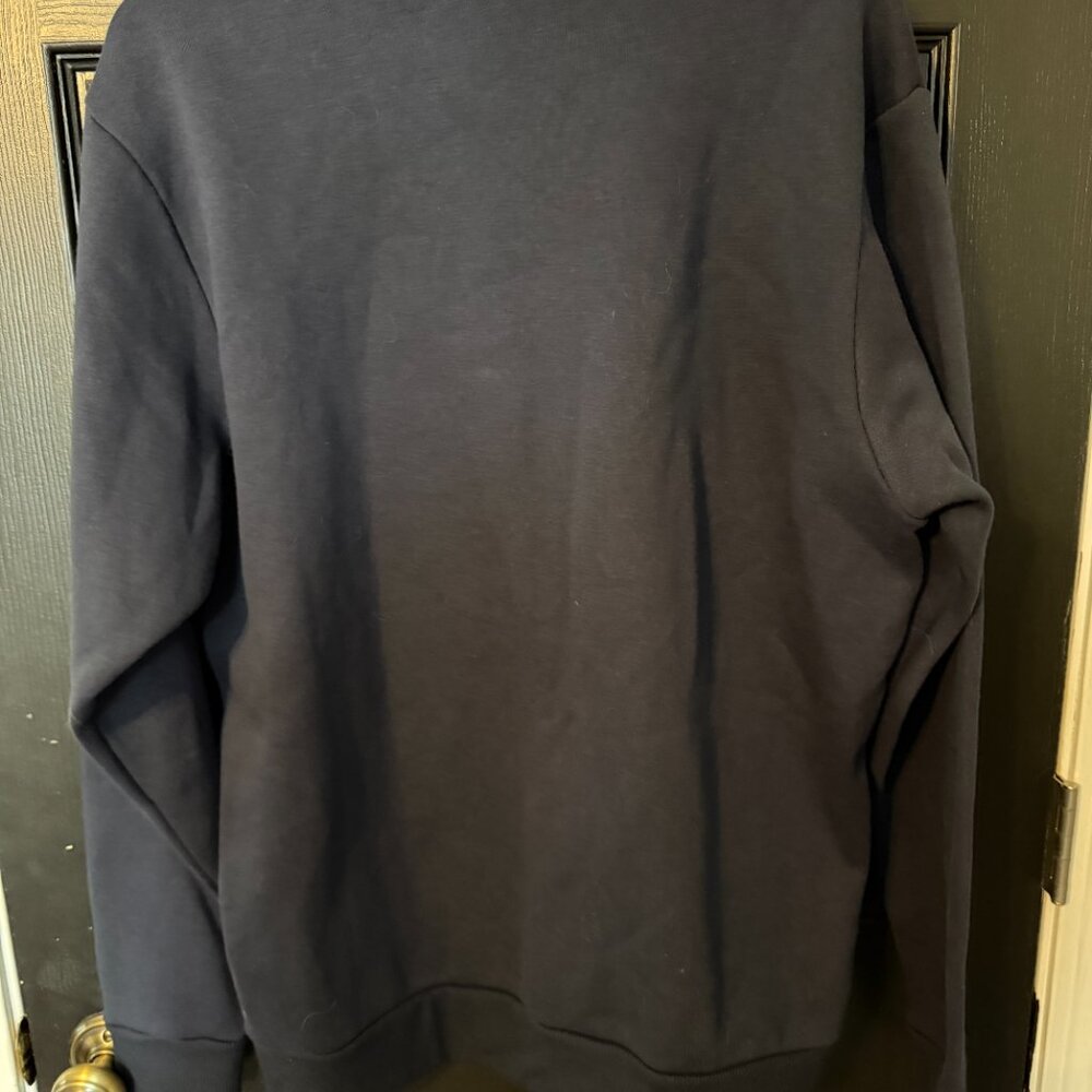 Mens Zella Casual Crew Neck Sweatshirt Navy Extra Large - Picture 3 of 3